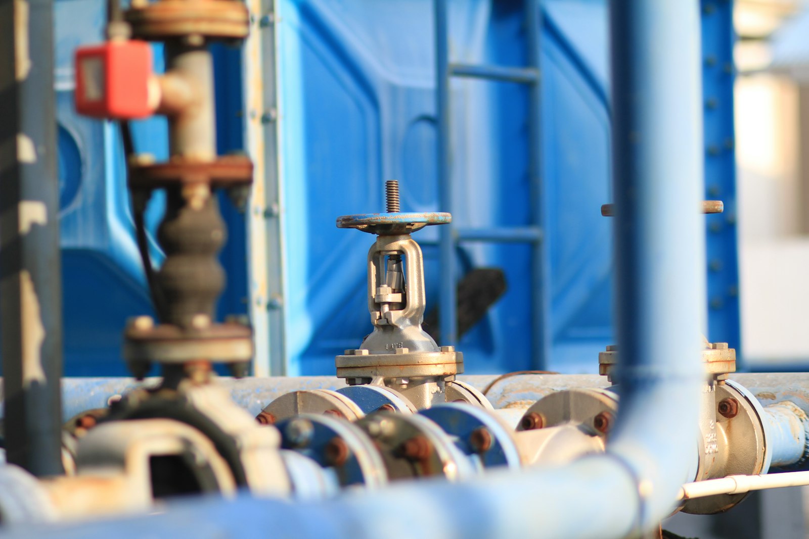 Commercial plumbing lines and valves
